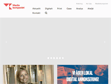 Tablet Screenshot of mediekompaniet.com
